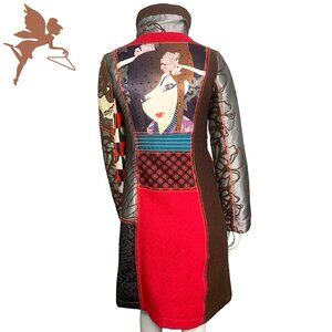 DESIGUAL Patchwork Geisha Coat